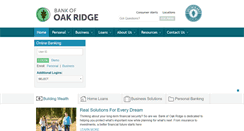 Desktop Screenshot of bankofoakridge.com