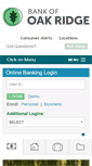 Mobile Screenshot of bankofoakridge.com